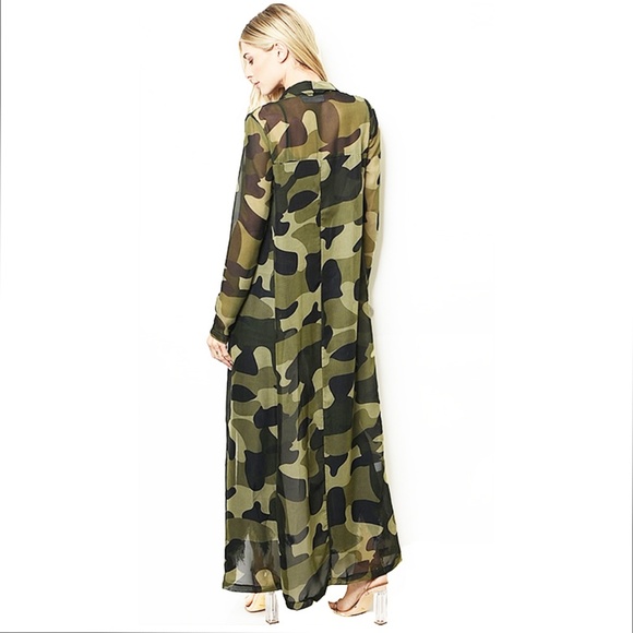 camo duster jacket